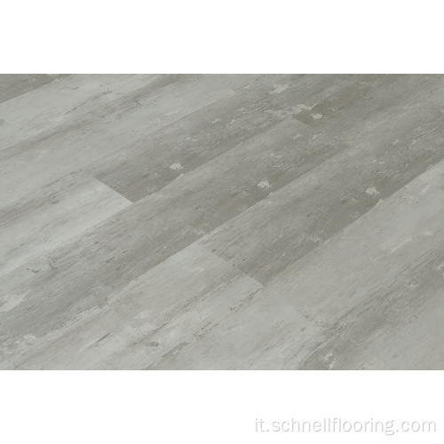 Pavimenti in listoni in vinile grigio LVT a clic